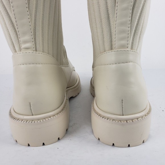 Sam Edelman Lila Knee High Boots Womens Stretch Ribbed - Picture 9 of 16